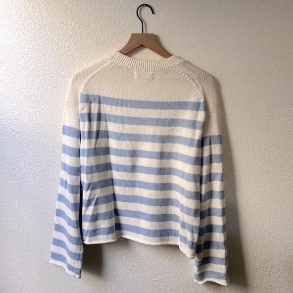 Velvet Cotton Cashmere Stripe Sweater - Picture 5 of 8